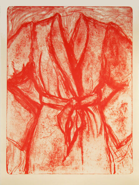 Jim Dine, ‘Cream and Red Robe on a Stone’, 2009