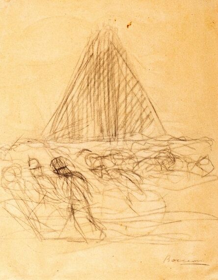 Umberto Boccioni, ‘Study for La città che sale’, 1910