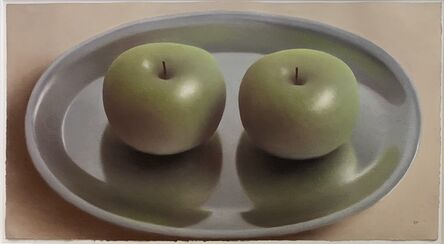 Robert Peterson (1943-2011), ‘Two Apples on Plate’, ca. 1990