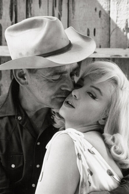 Elliott Erwitt, ‘Marilyn Monroe and Clark Gable on the set of The Misfits, Nevada’, 1960