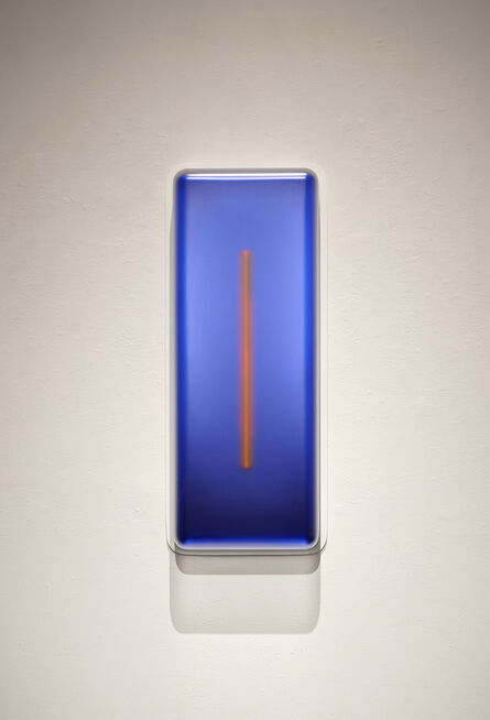 Casper Brindle, ‘Vacuum Small Vertical Light-Glyph (Blue)’, 2022