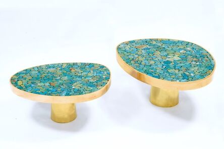 KAM TIN, ‘Pair of Turquoise coffee table’, 2017