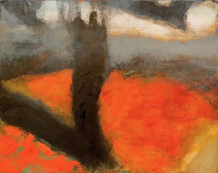 Hughie O'Donoghue, ‘Crows Above a Grain field II, Red Light’, 2018