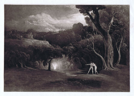 John Martin (1789-1854), ‘Paradise - With the Approach of the Archangel Raphael’, 1824/25
