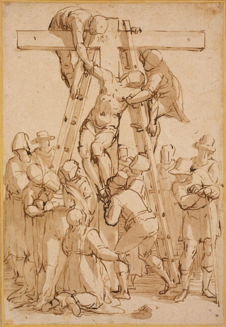 Luca Cambiaso, ‘Descent from the Cross’, ca. 1570
