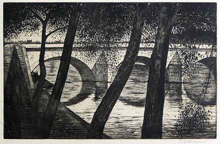 Christopher Richard Wynne Nevinson, ‘Pont Royal’, 1922