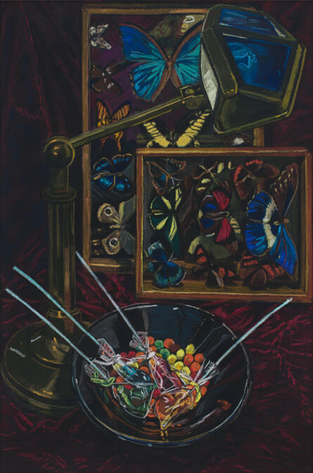 Janet Fish, ‘Untitled (Still Life with Butterflies)’, 1985