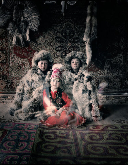 Jimmy Nelson, ‘VI 27 Bakbergen, Samil & Kamilla Altantsogts, Bayan Olgii, Mongolia’, 2011