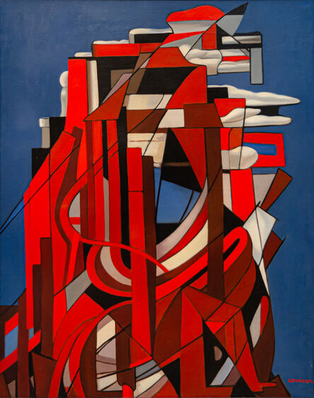 Tamara de Lempicka, ‘Abstract Composition in Red and Blue II’, 1953