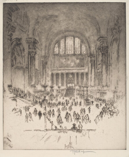 Joseph Pennell, ‘The Marble Hall, Pennsylvania Station, New York’, 1919