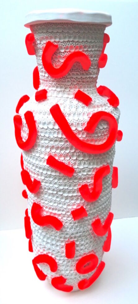Glenn Barkley, ‘Large vase with Fluoro’, 2017