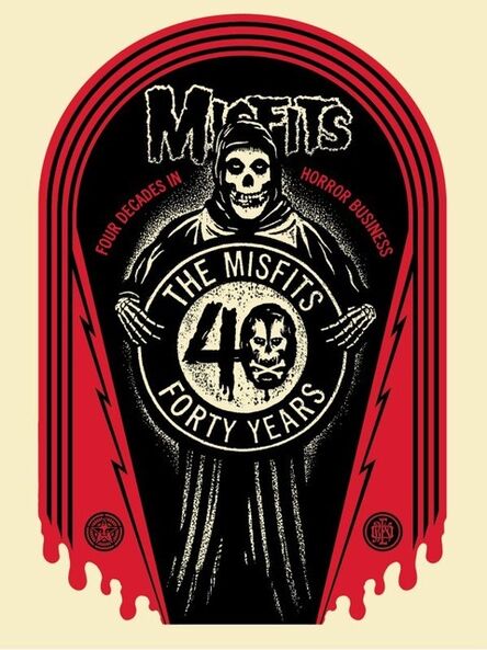 Shepard Fairey, ‘Misfits 40th Grave’, 2017