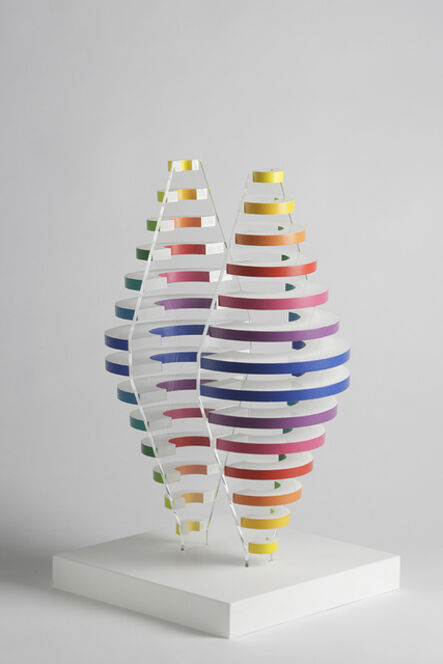 Martha Boto, ‘2 Demi cones avec anneaux de couleurs’, 1975