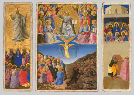 Fra Angelico, ‘Corsini Triptych (Ascension, Last Judgment, Petecost) ’, about 1447-1448
