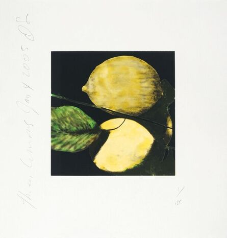 Donald Sultan, ‘Three Lemons’, 2005