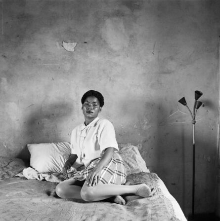 David Goldblatt, ‘Miriam Diale in her bedroom, 5357 Orlando East, Soweto, October 1972.’, 1972