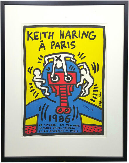 Keith Haring, ‘Keith Haring à Paris (Signed)’, 1986
