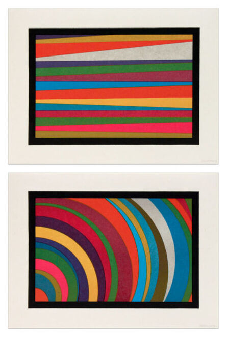 Sol LeWitt, ‘Irregular Arcs and Bands from Lower Left Side’, 1997