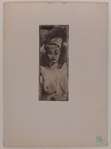 Armand Séguin, ‘Nude with hands behind her head (vertical)’, ca. 1894