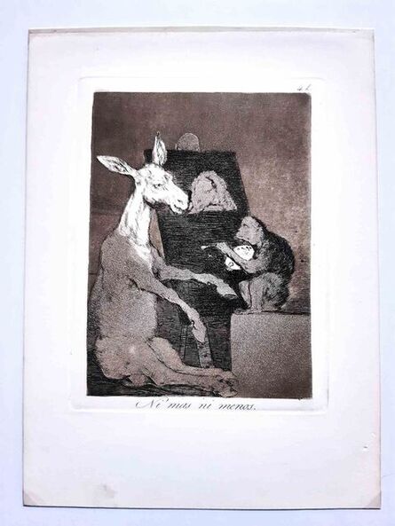 Francisco de Goya, ‘Ni mas ni menos from Los Caprichos’, 1878