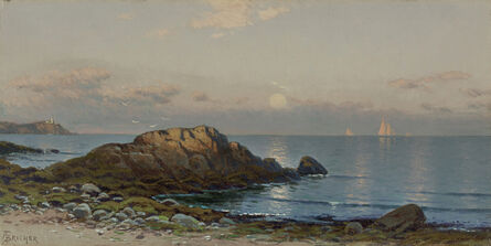 Alfred Thompson Bricher, ‘Moonlight Seascape’, Late 19th century