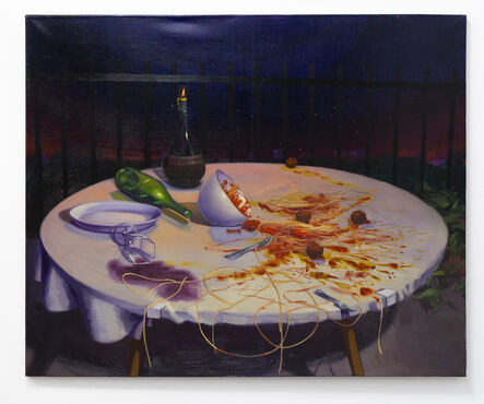 Patrick Bayly, ‘Allegory of the Cosmos as a ruined Spaghetti Dinner, or interrupted Lady and the Tramp’, 2021