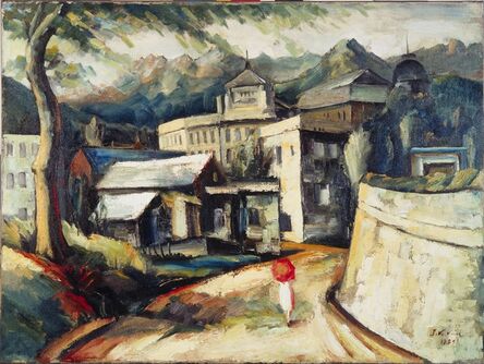 Kim Joo-kyoung, ‘북악산을 배경으로 한 풍경 (Landscape against Bugaksan Mountain) ’, 1927