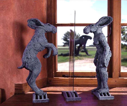 Sophie Ryder, ‘Lady-Hare in a Mirror’, 2001