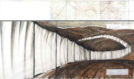 Christo, ‘Running Fence (Project for Sonoma County and Marin County)’, 1976