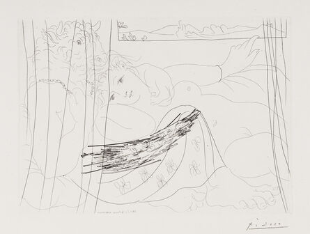 Pablo Picasso, ‘Minotaure et Femme derrière un Rideau’, 1933