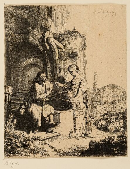 Rembrandt van Rijn, ‘Christ and the Woman of Samaria among Ruins’, circa 1634