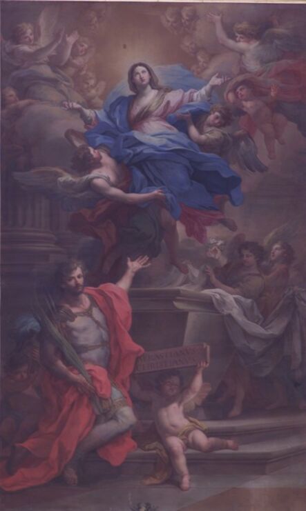 Sebastiano Conca, ‘The Virgin of the Assumption and San Sebastian’, ca. 1740