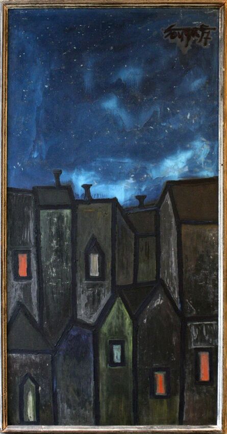 Francis Newton Souza, ‘Houses at Night’, 1957