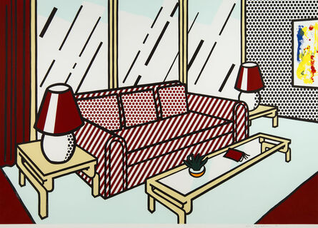 Roy Lichtenstein, ‘Red Lamps’, 1990