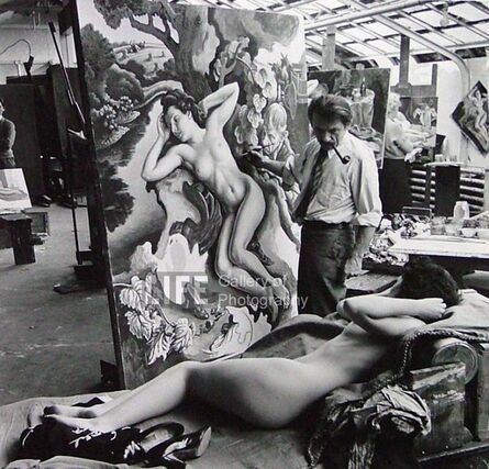 Alfred Eisenstaedt, ‘Thomas Hart Benton Paints "The Rape of Persephone"’, 1938