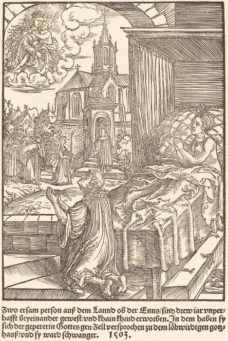 Master of the Miracles of Mariazell, ‘Zwo ersam person auf dem Lannd ...’, 1503