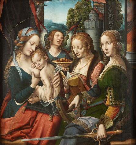 ‘Madonna and Child with Saint Barbara and Saint Catherine, Netherlandish’, ca. 1525