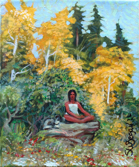 Shonto Begay, ‘One with Aspen’, 2022