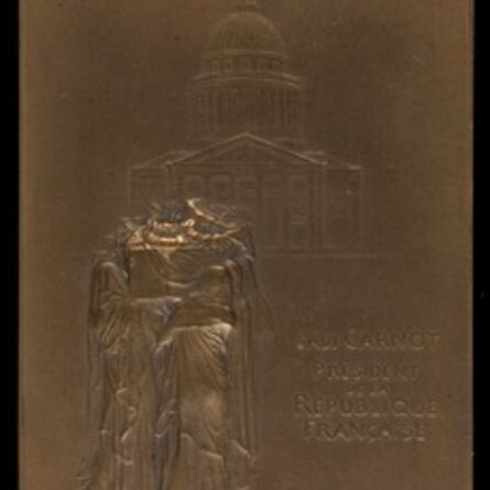 Louis-Oscar Roty, ‘The Body of President Sadi Carnot Borne to the Panthéon [obverse]’, 1894