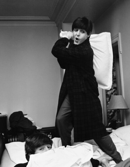 Harry Benson, ‘Paul hits John, Pillow Fight, George V Hotel, Paris’, 1964