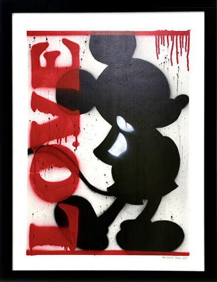 STEVIE CHOW, ‘Mickey Silhouette (Red)’, 2020