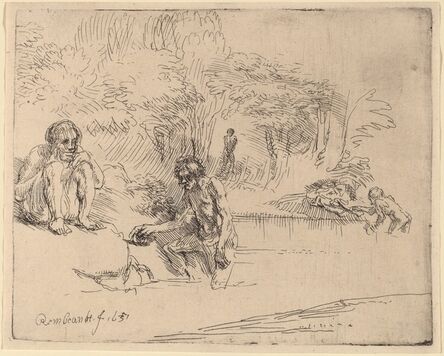 Rembrandt van Rijn, ‘The Bathers’, 1651