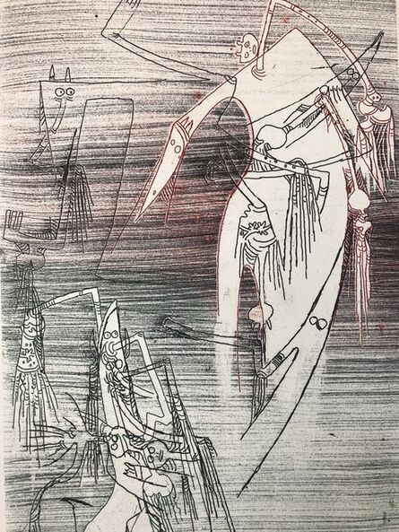 Wifredo Lam, ‘Comme une cathédrale bombardée’, 1965