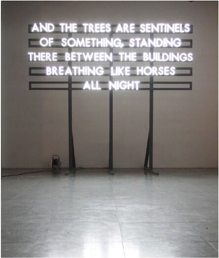 Robert Montgomery, ‘Sentinels’, 2012
