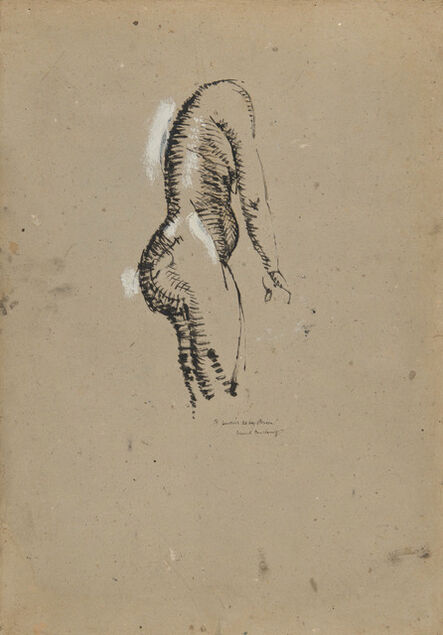 Marcel Duchamp, ‘Nu debout de profil’, ca. 1910