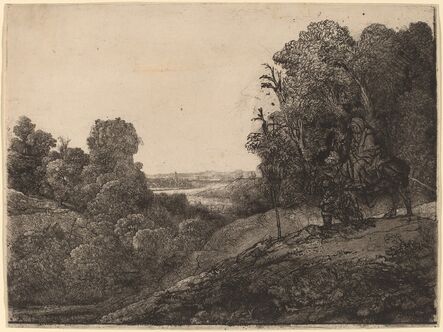 Rembrandt van Rijn, ‘The Flight into Egypt: Altered from Seghers’, ca. 1653