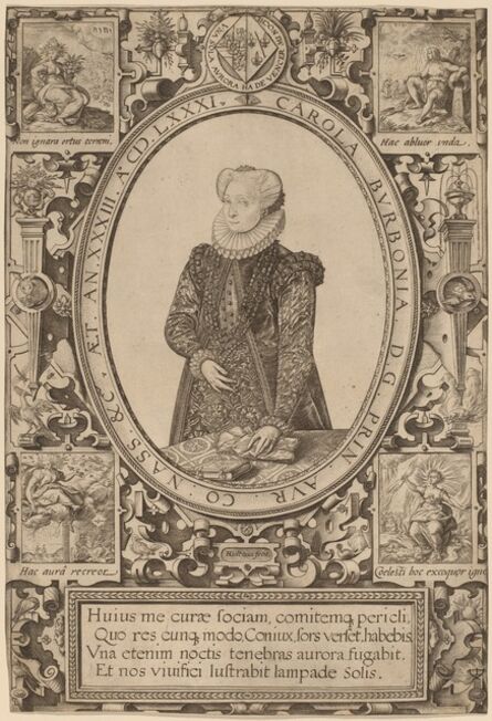 Hendrik Goltzius, ‘Charlotte of Bourbon’, 1581