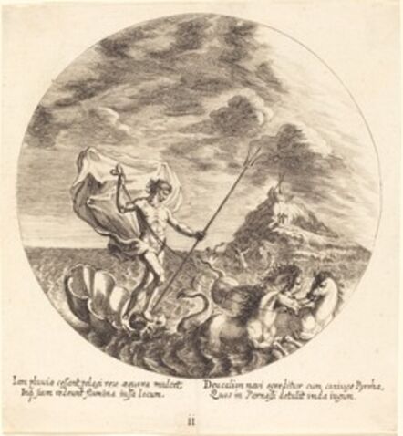 Georg Andreas Wolfgang, the Elder, ‘Deucalion and Pyrrha Land on Parnassus’, 1665
