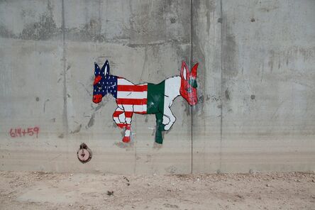 Ron English, ‘Two-Headed Donkey on the U.S.-Mexico Border Wall’, ca. 2011