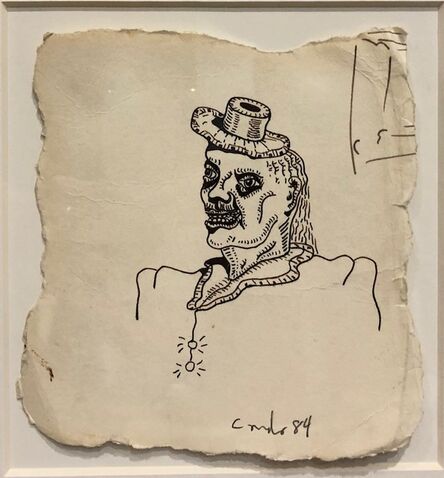 George Condo, ‘Head with a hat’, 1984